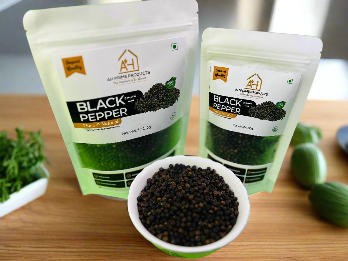 Premium Whole Black Pepper 150gm | Kali Mirch Sabut | Import Quality